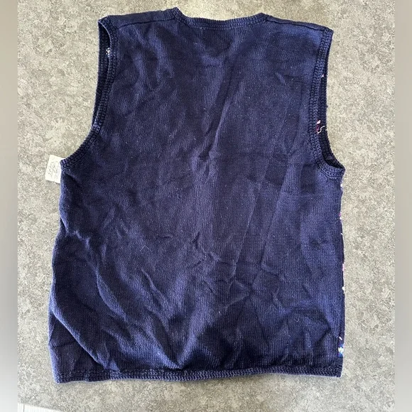 Vintage Jantzen hand embroidered Floral Button Down Cottagecore Vest - Picture 8 of 8